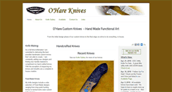Desktop Screenshot of oharecustomknives.com